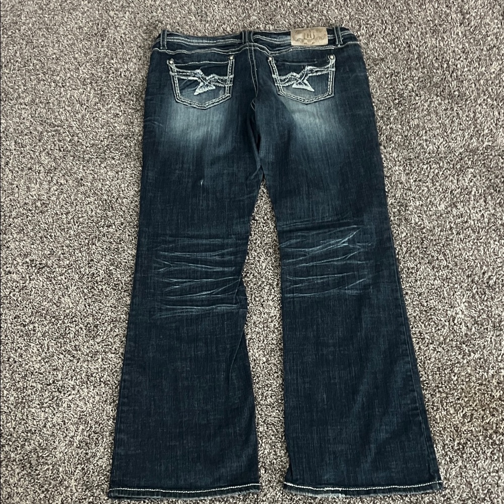 Hydraulic Dark Blue Boot Cut Jeans - Picture 3 of 4